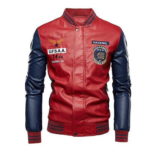 Men's Leather Varsity Baseball Jackets $70.00 SALE