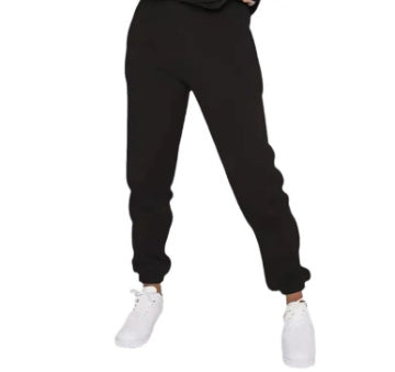 Fleece Letter-printing Printed Hoodie Sweatpants For Women