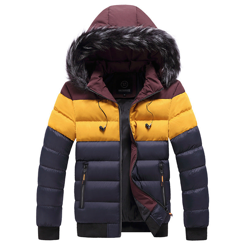 Men’s Tri-Color Winter Splicing Down jackets $59.99 SALE