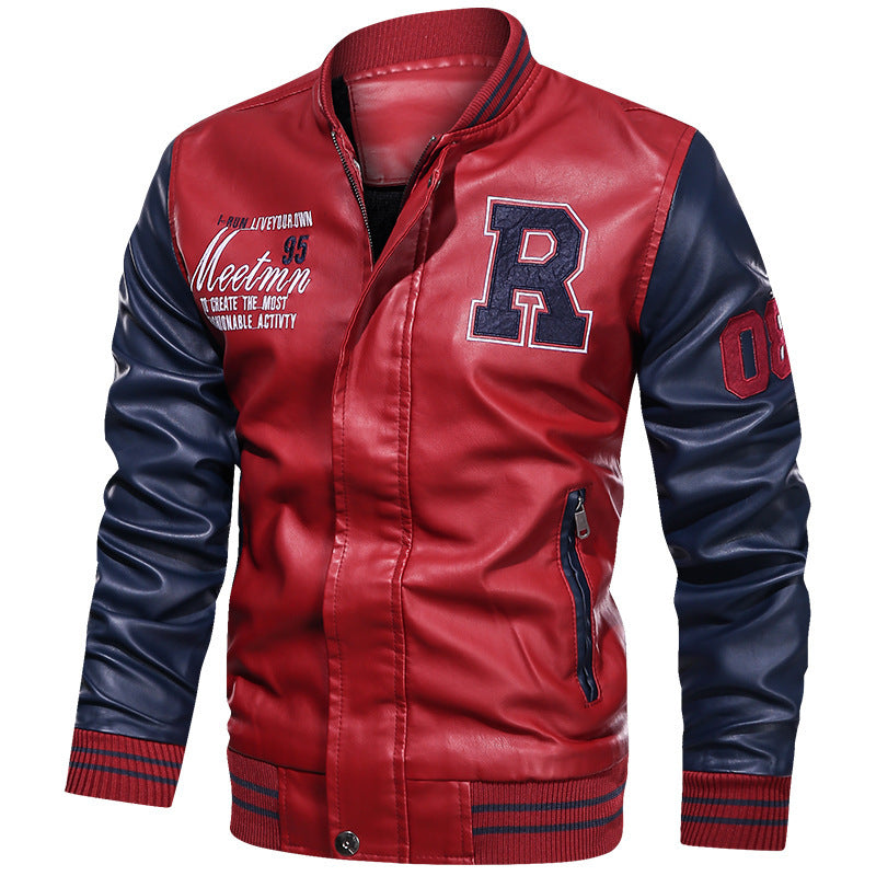 Men’s Varsity Plush Leather Jackets