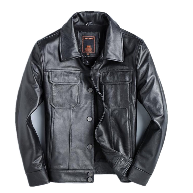 Men’s Genuine Cowhide Leather Jacket