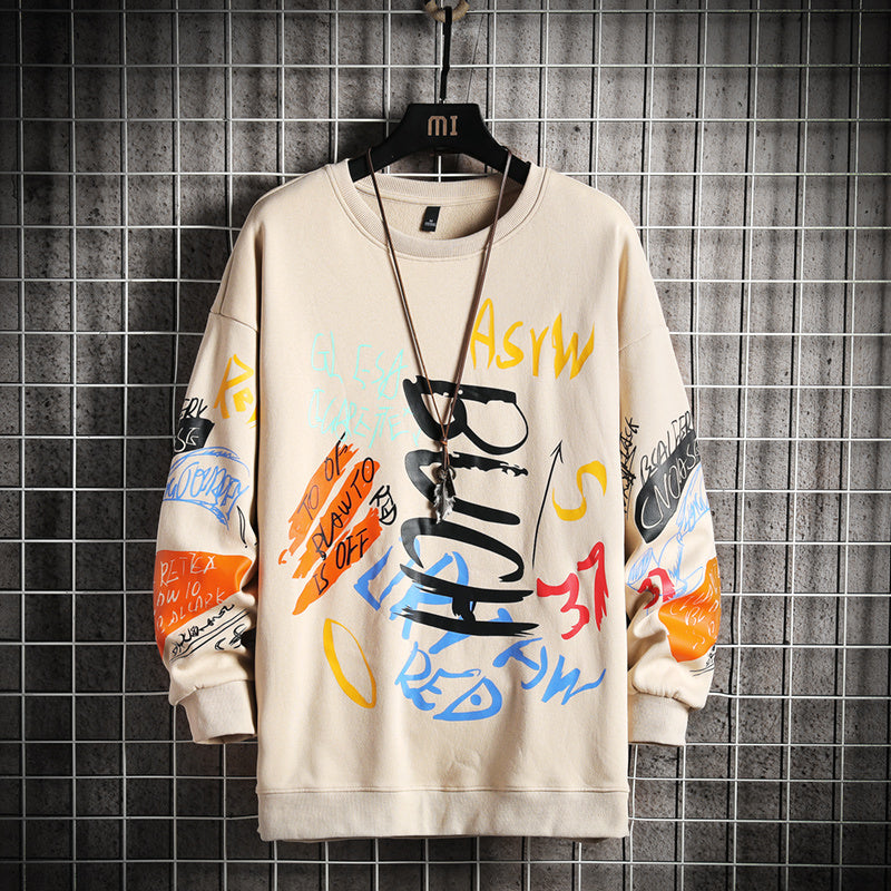 Men’s New Designer “Single Road” brand Crewneck Autumn Sweatshirts.