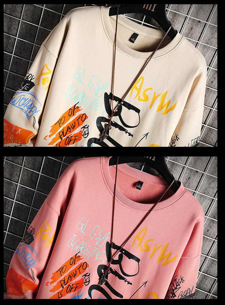 Men’s New Designer “Single Road” brand Crewneck Autumn Sweatshirts.