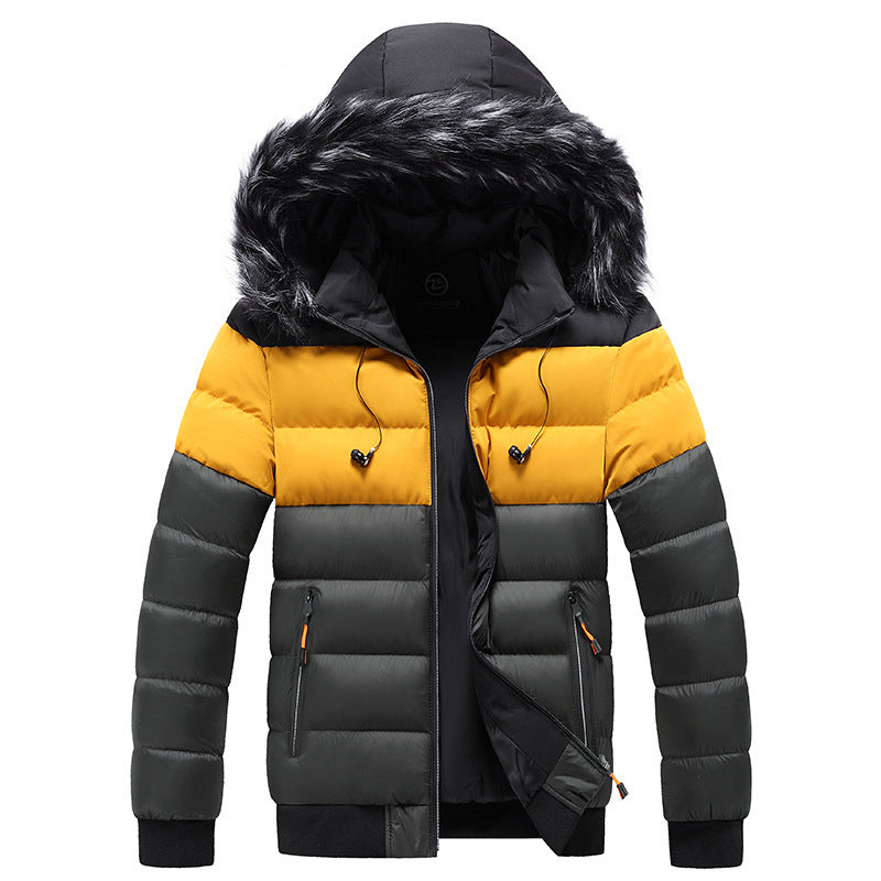 Men’s Tri-Color Winter Splicing Down jackets $59.99 SALE