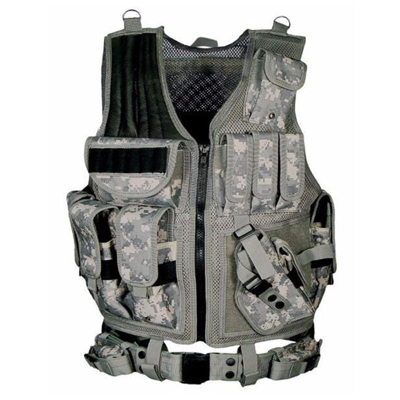 Men’s Tactical Vest Military Combat Army Armor Vests Molle Airsoft Plate Carrier Swat Vest Outdoor Hunting Fishing CS Training Vest