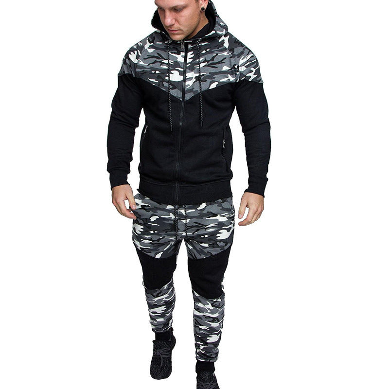 Men’s New hooded camouflage Sweatsuit