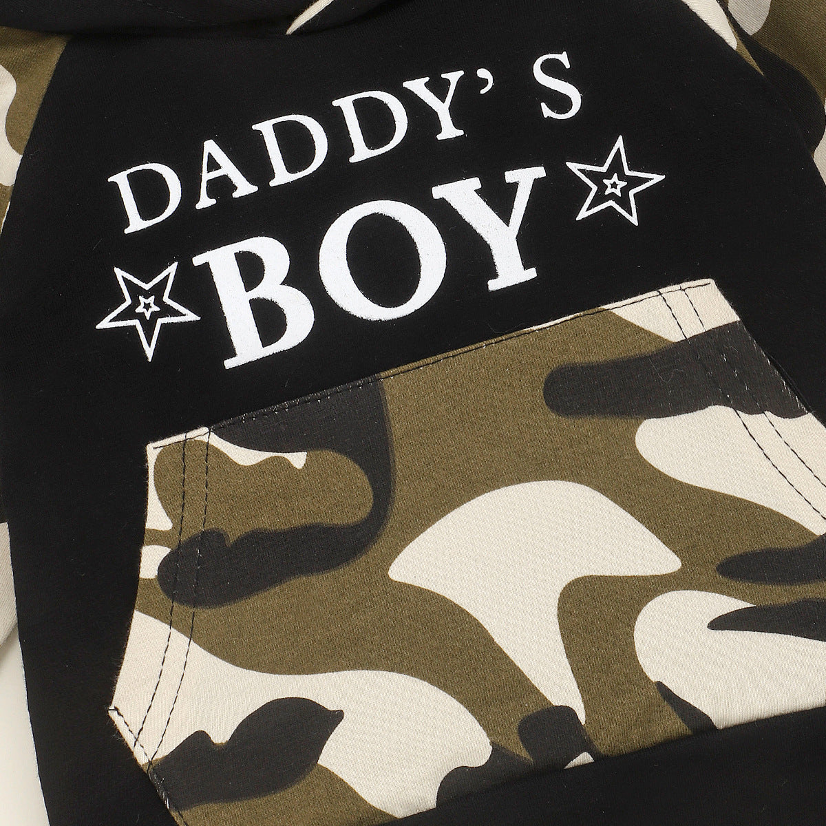 Baby Boy “Daddy’s Boy” 2Piece Camouflage Hoodie Sweatsuits $21.00