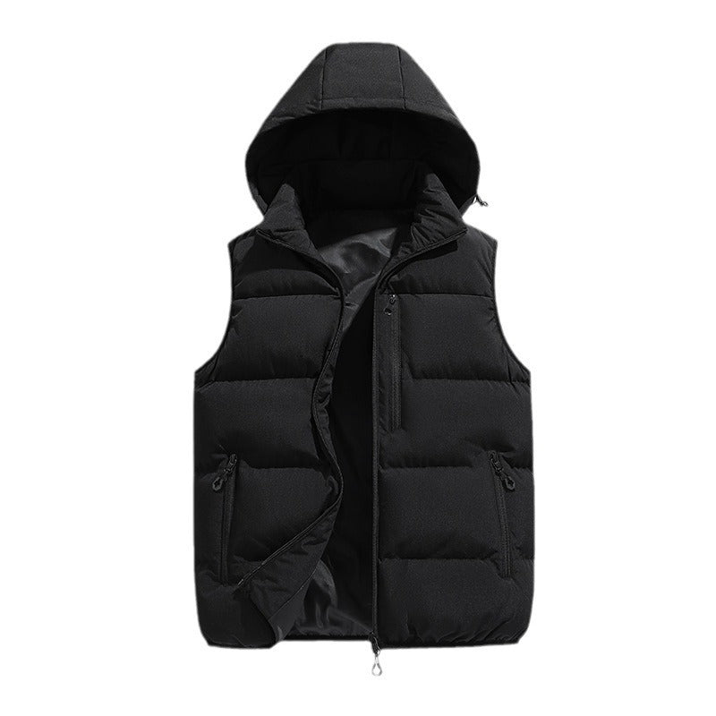 Men’s Multi-pocket Waterproof Outdoor Hooded Vest