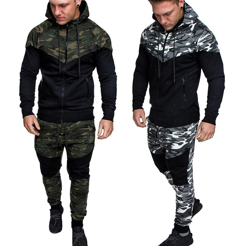 Men’s New hooded camouflage Sweatsuit