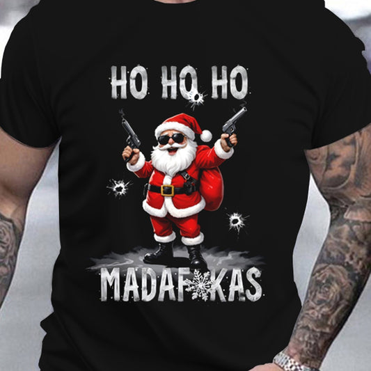 Men's Cool Santa Claus “Ho Ho Ho” Tee Shirts $19.99