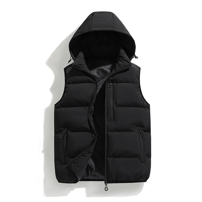 Men’s Multi-pocket Waterproof Outdoor Hooded Vest