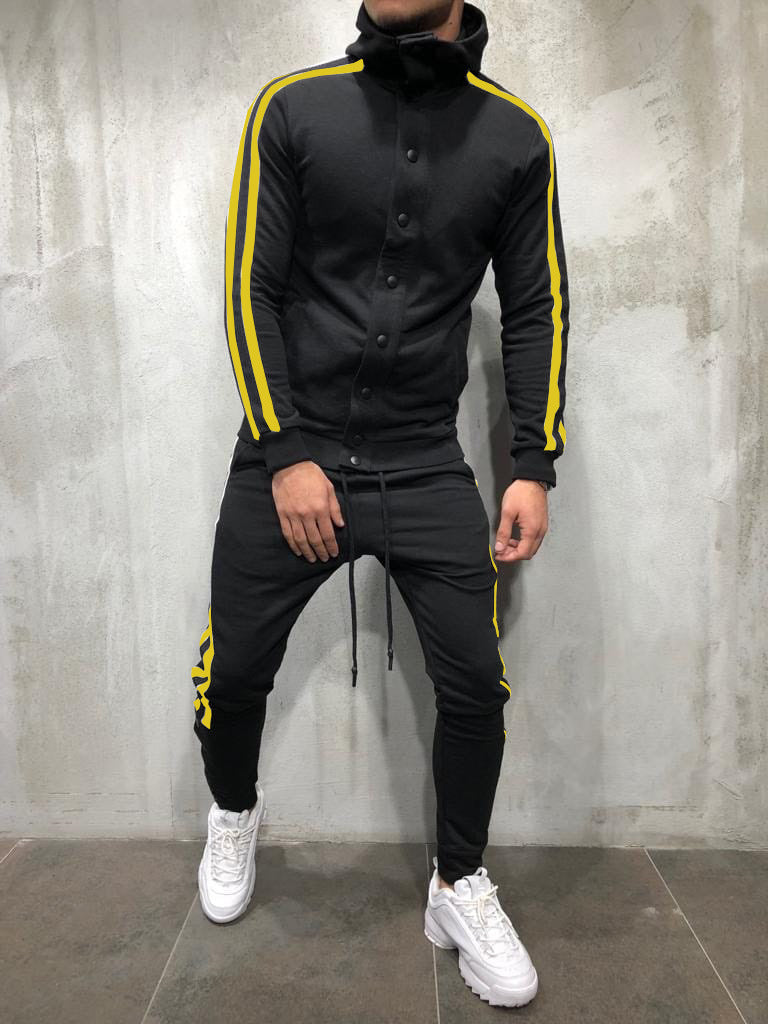 Men’s 2 Piece Hooded button Up Sweatsuits $45.99