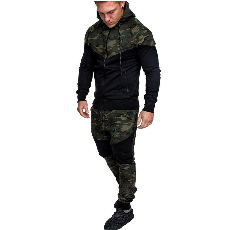 Men’s New hooded camouflage Sweatsuit