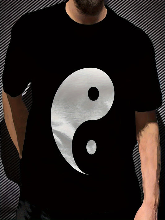 Men's YIN & YANG Casual Tee Shirts $22.00