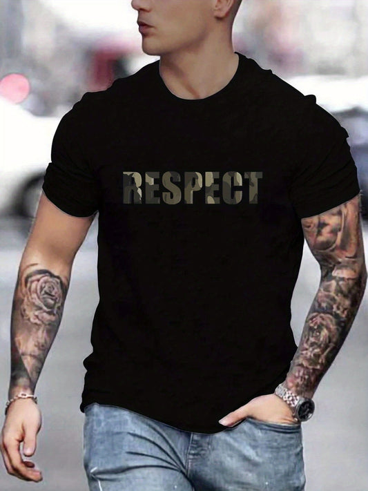 Men’s RESPECT Print T-shirts. $19.99