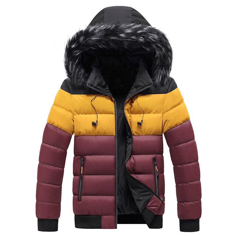 Men’s Tri-Color Winter Splicing Down jackets $59.99 SALE