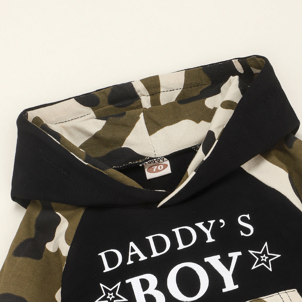 Baby Boy “Daddy’s Boy” 2Piece Camouflage Hoodie Sweatsuits $21.00