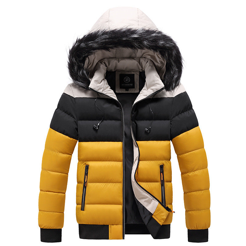 Men’s Tri-Color Winter Splicing Down jackets $59.99 SALE