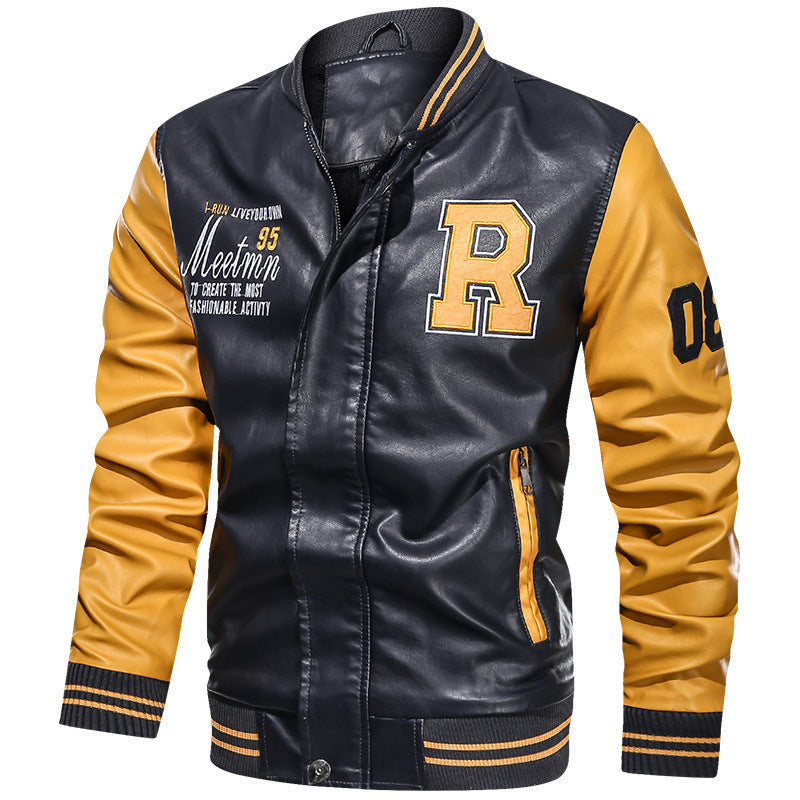 Men’s Varsity Plush Leather Jackets