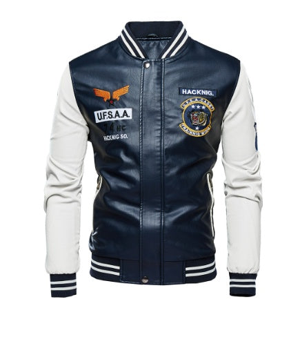 Men's Leather Varsity Baseball Jackets $70.00 SALE