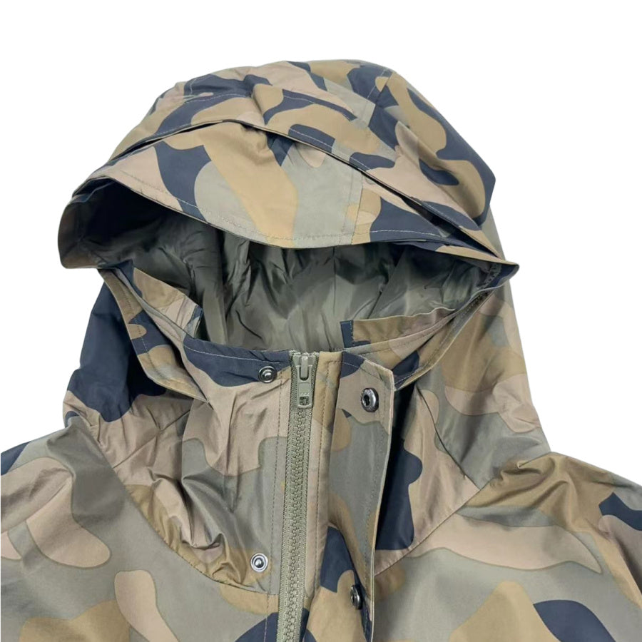 Men’s Retro Camouflage Hooded Pullover Print Casual Jacket