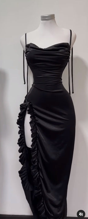 Ladies Designer Backless Spaghetti Straps Dress Sale