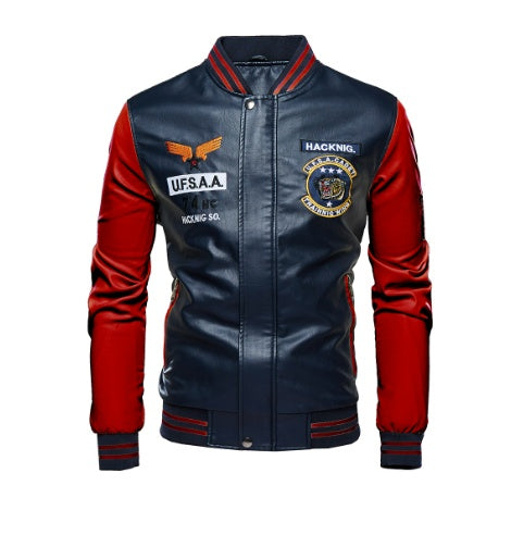 Men's Leather Varsity Baseball Jackets $70.00 SALE