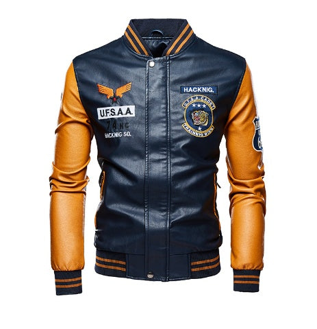 Men's Leather Varsity Baseball Jackets $70.00 SALE