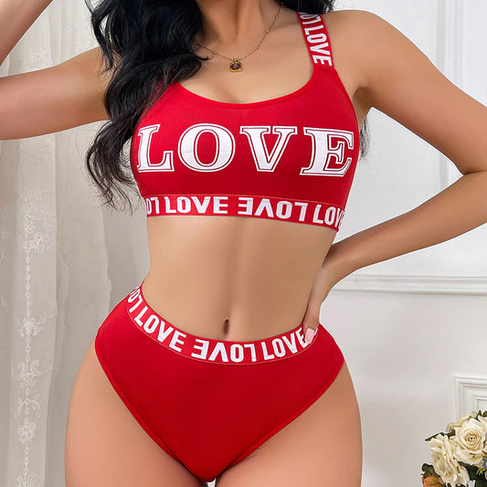 Ladies Designer 2 Piece “LOVE” Undergarment set. Sale $19.99