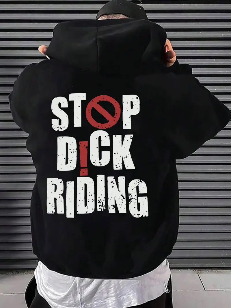 His & Hers “Stop🚫🍆🚴🏾‍♀️” Hoodies